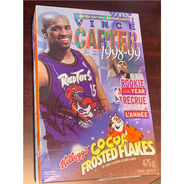 Vince Carter Collector Cereal Box Sealed