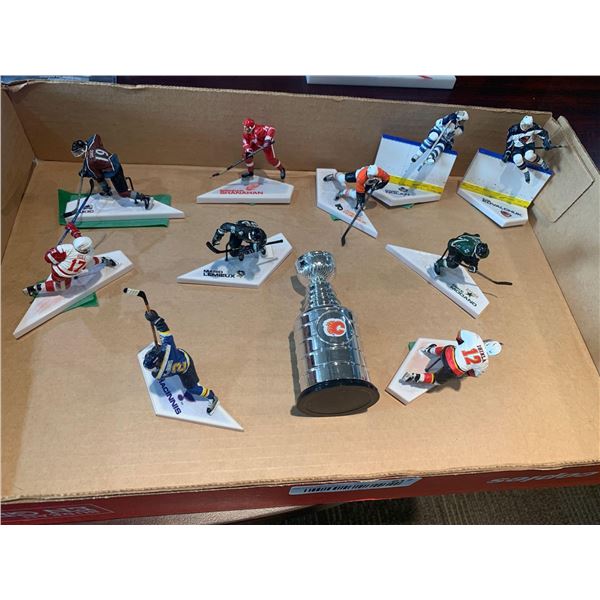 Lot of 10 mini McFarlane Stanley Cup Figurine Iginla, Modano, Kovalchuk, Nolan, Macinnis, Hull, Saki