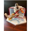 Image 2 : Roman Turek Calgary Flames McFarland Figurine with ice surface mount and stick