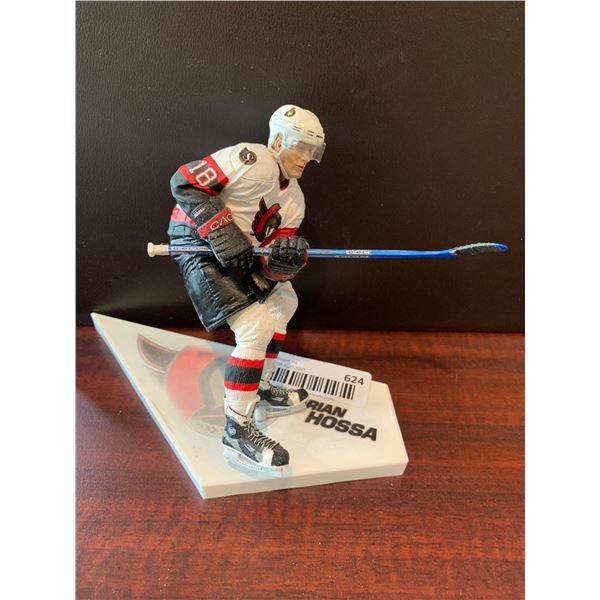 Brian Hossa Senators McFarland Figurine with ice surface mount and stick