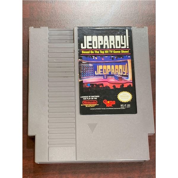 Classic Nintendo Entertainment System Cartridge - Jeopardy circa 1985