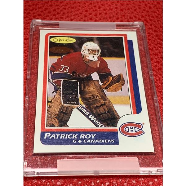 Patrick Roy Montreal Canadiens O PEE CHEE 1988 reprint
