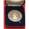 Image 1 : Canadian Mint issued rare 1977 Her majesty queen elizabeth II Silver cased medallion commemorative i