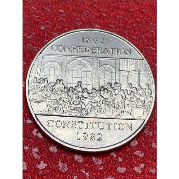 CANADA  1867-1982 Constitution Dollar Coin
