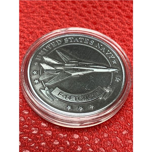 United Stated Navy F-14 Tomcat, USA NEW Cased collector round