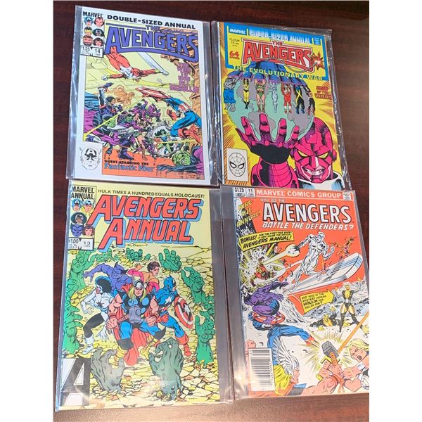 Marvel Avengers Issues 11,13,14,17 -  COMIC BOOKS - SOLD AS A LOT OF 4 - in protectors, near mint co