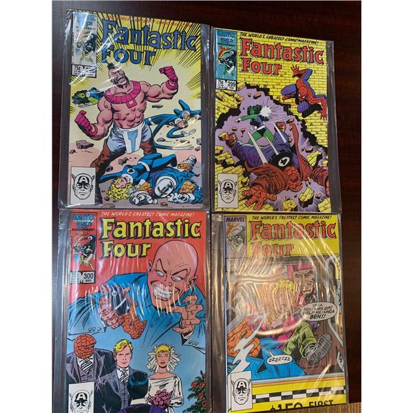 Marvel Fantastic Four issues 298,299,300,301 COMIC BOOKS - SOLD AS A LOT OF 4 - in protectors, near 