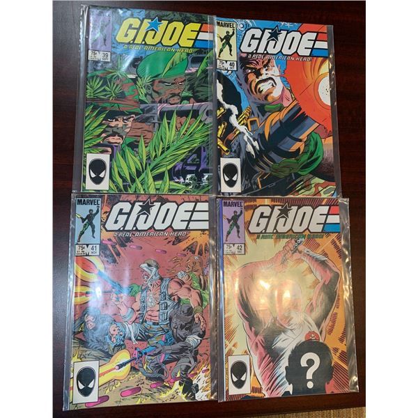 Marvel GI Joe issues 39,40,41,42 COMIC BOOKS - SOLD AS A LOT OF 4 - in protectors, great condition