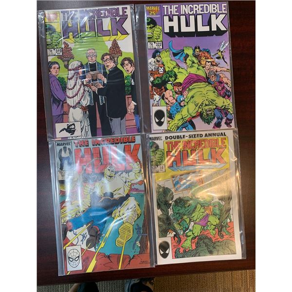 Marvel The Incredible Hulk issues 319,322,348,14 COMIC BOOKS - SOLD AS A LOT OF 4 - in protectors, g