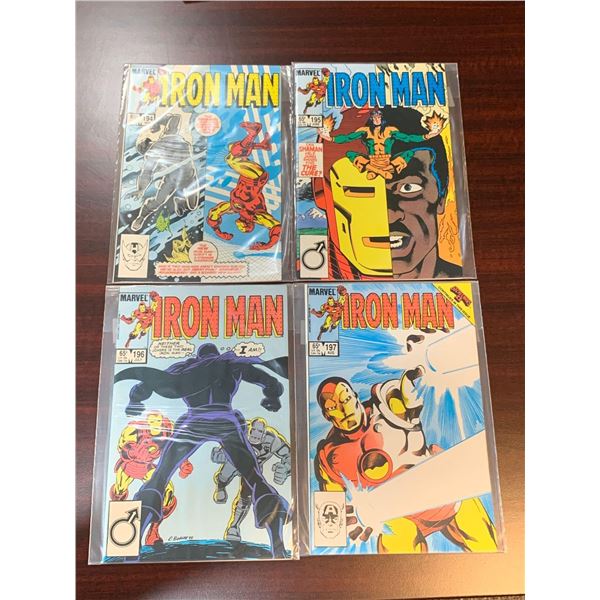 Marvel Iron Man issues 194-197 COMIC BOOKS - SOLD AS A LOT OF 4 - in protectors, great condition
