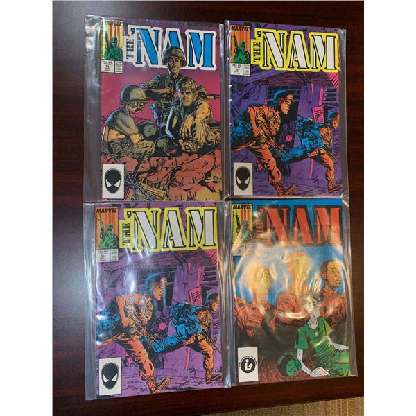Marvel The Nam issues 9-11 COMIC BOOKS - SOLD AS A LOT OF 4 - in protectors, great condition