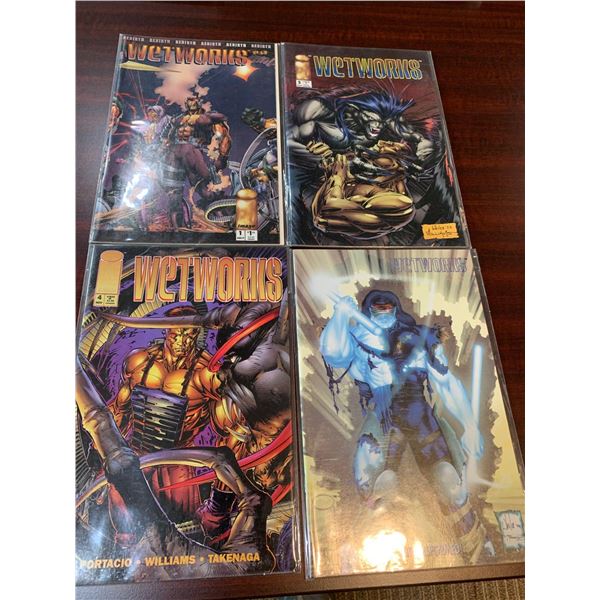 Image Wetworks issues 1-4 COMIC BOOKS - SOLD AS A LOT OF 4 - in protectors, great condition