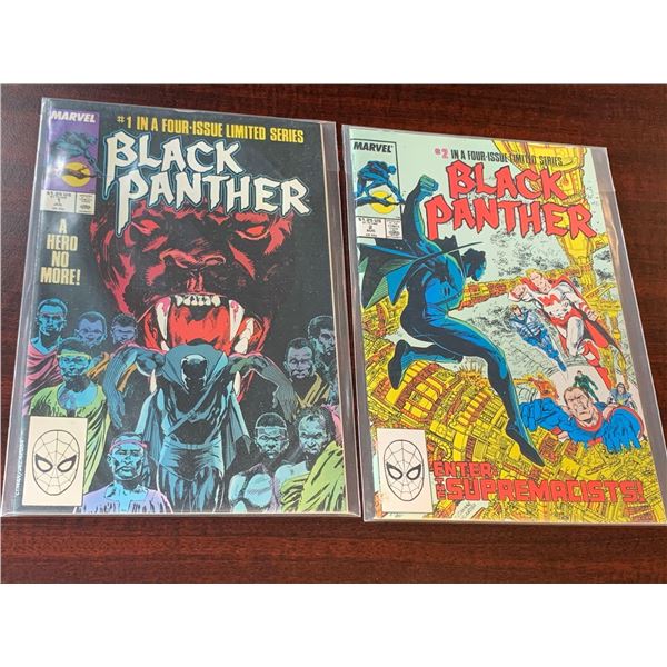 Marvel Vintage Black Panther issues 1 & 2 COMIC BOOKS - SOLD AS A LOT OF 2 - in protectors, great co