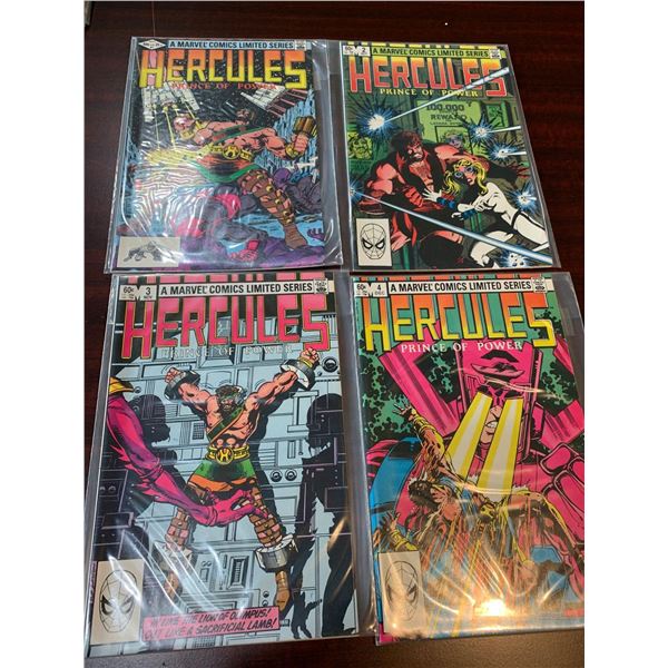 MARVEL Hercules Prince of Power issues 1-4 COMIC BOOKS - SOLD AS A LOT OF 4 - in protectors, great c