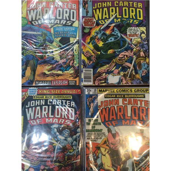 Marvel John Carter WARLORD OF MARS vintage issues 8,9,10,12 COMIC BOOKS - SOLD AS A LOT OF 4 - in pr