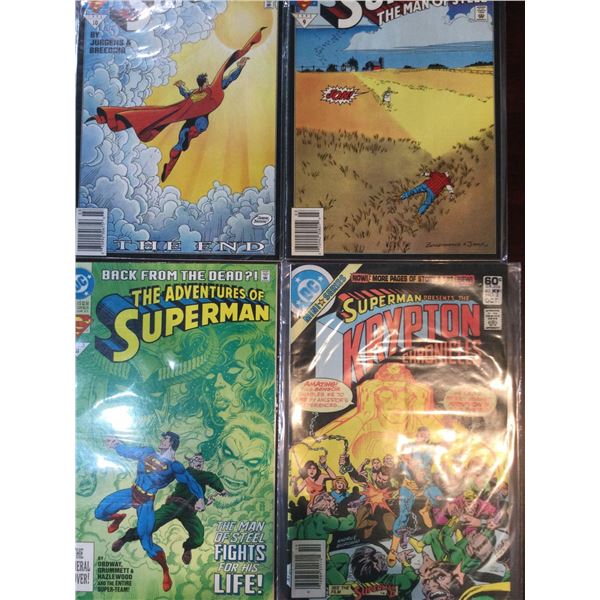 DC SUPERMAN Comics assorted titles COMIC BOOKS - SOLD AS A LOT OF 4 - in protectors, great condition