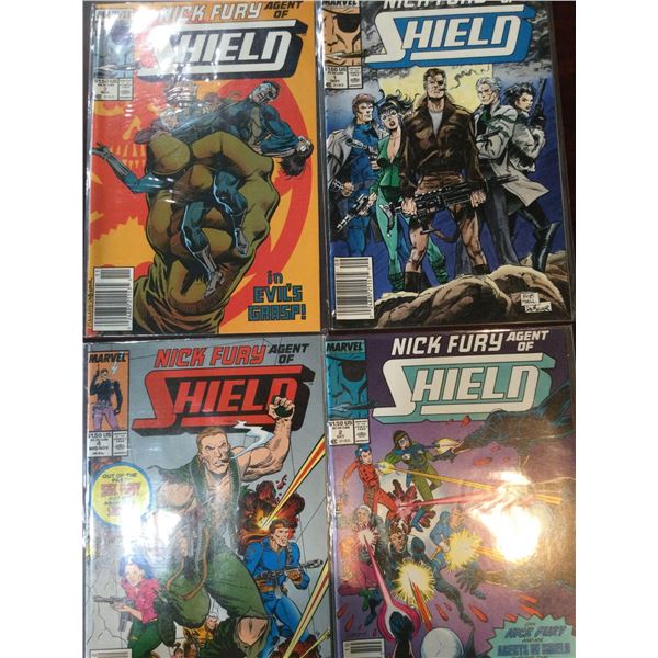 Marvel Nick Fury Shield issues 1-4 COMIC BOOKS - SOLD AS A LOT OF 4 - in protectors, great condition