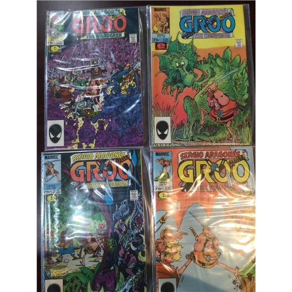 Marvel Sergio Aragones GROO issues 2-5 COMIC BOOKS - SOLD AS A LOT OF 4 - in protectors, great condi