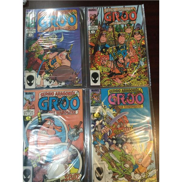 Marvel Sergio Aragones GROO issues 6-9 COMIC BOOKS - SOLD AS A LOT OF 4 - in protectors, great condi