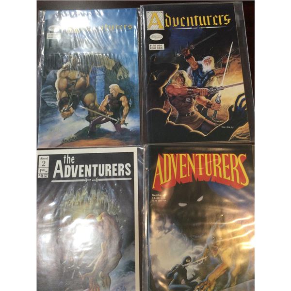 The Adventurers issues assorted COMIC BOOKS - SOLD AS A LOT OF 4 - in protectors, great condition