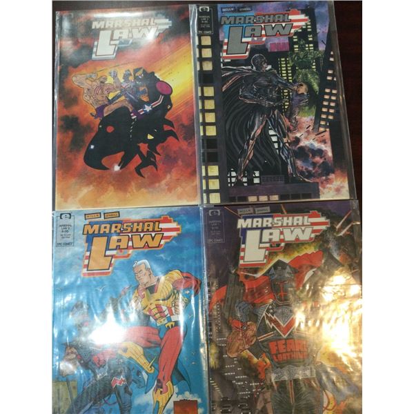 Epic Comics Marchal Law COMIC BOOKS - SOLD AS A LOT OF 4 - in protectors, great condition