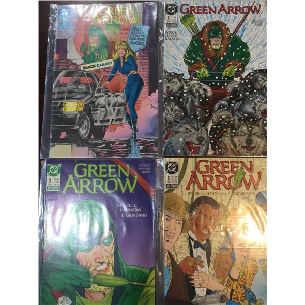 DC Green Arrow issues 5-8 in series COMIC BOOKS - SOLD AS A LOT OF 4 - in protectors, great conditio