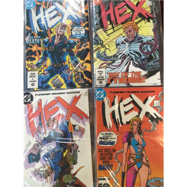 DC HEX issues 6,8,9,10 COMIC BOOKS - SOLD AS A LOT OF 4 - in protectors, great condition