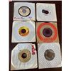 Image 1 : Vintage Lot of 6 - 45RPM Singles of past hits with sleeves