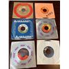 Image 1 : Vintage Lot of 6 - 45RPM Singles of past hits with sleeves