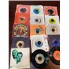 Image 1 : Vintage Lot of 15 - 45RPM Singles assorted artists with sleeves