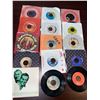 Image 2 : Vintage Lot of 15 - 45RPM Singles assorted artists with sleeves