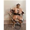 Image 1 : Samurai Warrior Paper Mache Style statue 1 of 3 -  18 inches