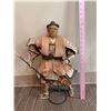 Image 3 : Samurai Warrior Paper Mache Style statue 1 of 3 -  18 inches
