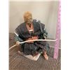 Image 2 : Samurai Warrior Paper Mache Style statue 2 of 3 - 14 inches