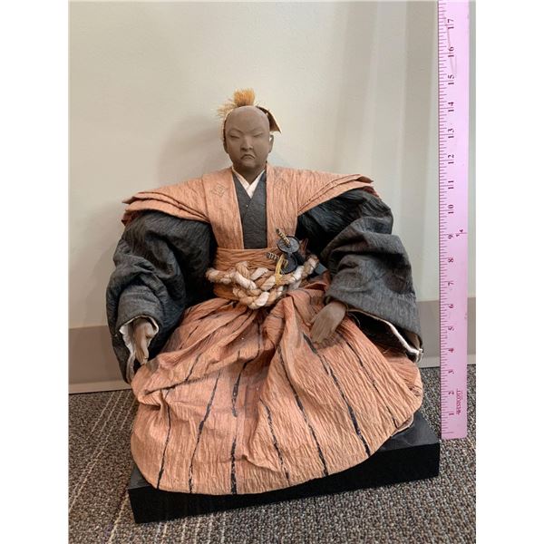Samurai Warrior Paper Mache Style statue 3 of 3 - 14 inches