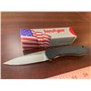 Image 2 : Kershaw folding pocket knife with belt clip easy open design NEW in box