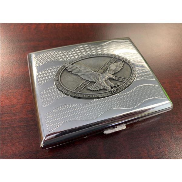 USA Eagle Silver Cigarette Case