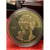 Image 2 : Lady Diana The People Princess 24K Gold Plated commemorative NEW Cased collector medallion "The Last