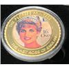 Image 1 : Lady Diana The People Princess 24K Gold Plated commemorative NEW Cased collector medallion "The Last