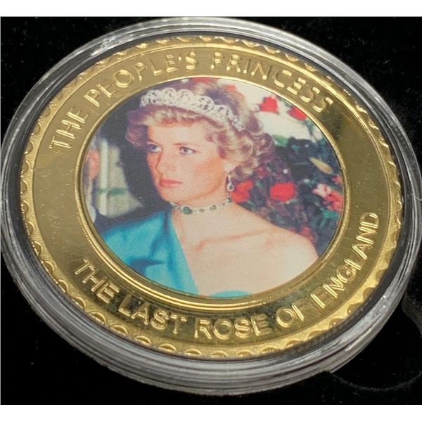 Lady Diana The People Princess 24K Gold Plated commemorative NEW Cased collector medallion "The Last