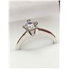 Image 1 : Ladies White 14K GP Engagement ring with .75 Carat Solitaire NEW in gift box size 7
