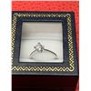 Image 3 : Ladies White 14K GP Engagement ring with .75 Carat Solitaire NEW in gift box size 7