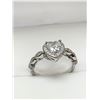 Image 1 : Precious Heart Cut Solitaire Ladies Dress Ring SZ7