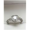 Image 3 : Precious Heart Cut Solitaire Ladies Dress Ring SZ7