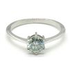 Image 3 : Silver Blue Moissanite (Round 6 Mm)(2.2ct) Rhodium Plated Test And Looks Better Than Diamond Mens Ri