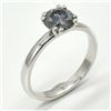 Image 2 : Silver Gray Moissanite ( Round 6 Mm)(2.3ct) Rhodium Plated Test And Looks Better Than Diamond Ring (