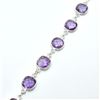 Image 2 : Silver Amethyst(7.75ct) Bracelet (~weight 7.75g), Suggested Retail Value $300