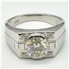 Image 4 : Silver Certified Moissanite ( Round 10 Mm)(7.6ct) Rhodium Plated Test And Looks Better Than Diamond 