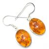 Image 2 : Silver Reconstitued Amber(3.05ct) Earrings (~weight 3.05g), Suggested Retail Value $200