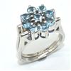 Image 4 : Silver Certified Tanzanite Blue Topaz(7.4ct) Rhodium Plated Both Side Wear Ring (~weight 7.4g), Appr